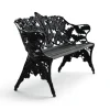 Canapé Classic, Lasure acajou noir, support noir