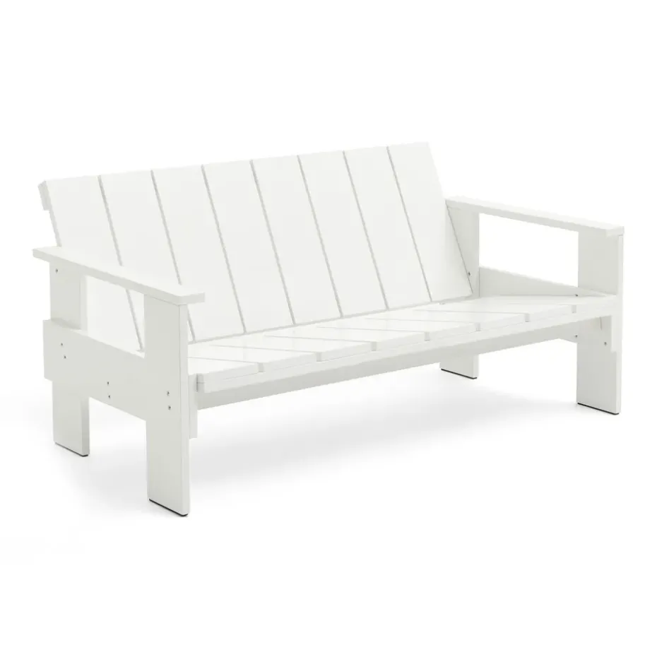 Canapé Crate Lounge en pin laqué, White