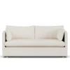 Canapé Linnevik, Caleido Beige 9600-chêne blanchi à l’huile, 2 places, avec jupe