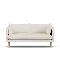 Canapé Linnevik, Caleido Beige 9600-chêne blanchi à l’huile, 2 places