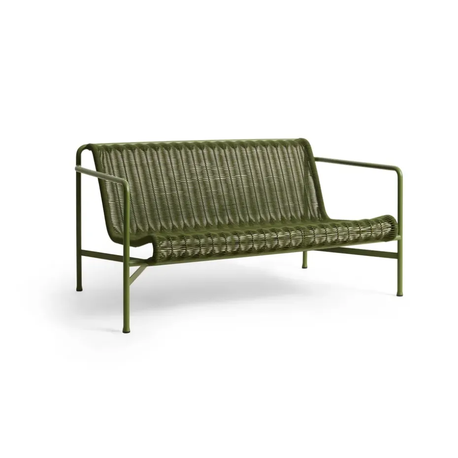 Canapé lounge Palissade Cord, Olive