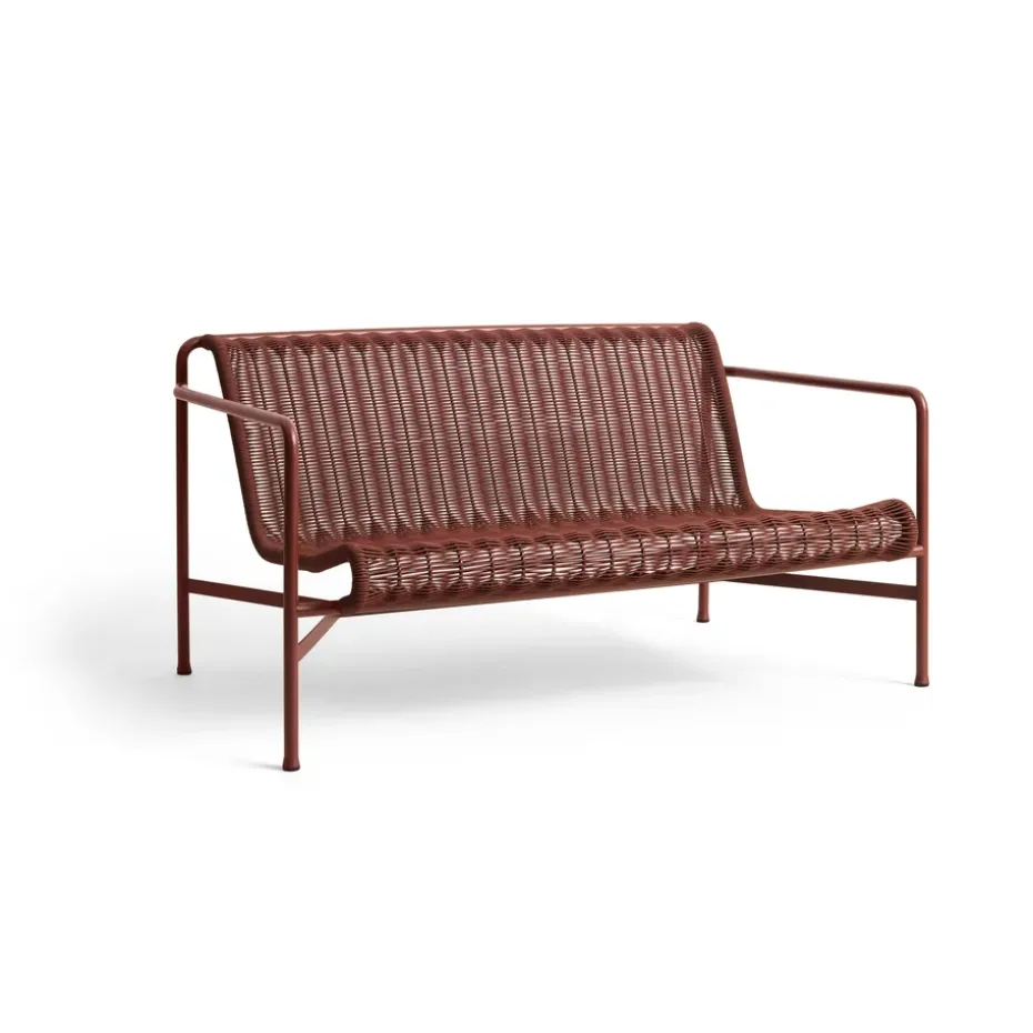 Canapé lounge Palissade Cord, Iron red