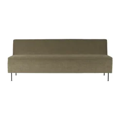 Canapé Modern Line 180x83x70 cm, Belsuede special FR 002-black