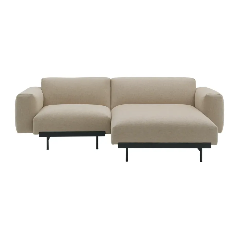 Canapé modulable In Situ 2 places configuration 4, Ecriture 240-Black