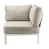 Canapé modulable Santander module d'angle , Blanc-beige