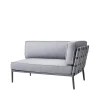 Canapé modulaire Conic, Light grey-gauche-incl. coussins