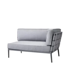 Canapé modulaire Conic, Light grey-gauche-incl. coussins