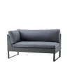Canapé modulaire Flex, Grey, droit, incl. coussins