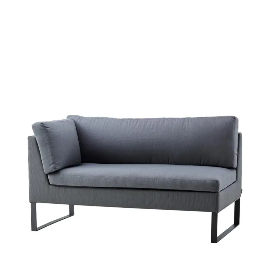 Canapé modulaire Flex, Grey, droit, incl. coussins