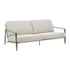 Canapé Naos, Stainless steel-dot beige, 2,5 places