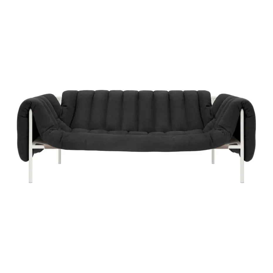 Canapé Puffy 2,5 places 205 cm, Anthracite-cream