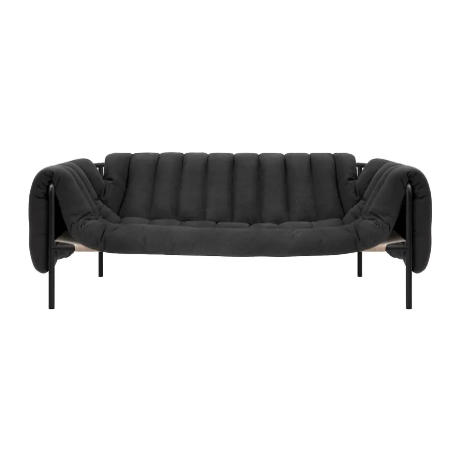 Canapé Puffy 2,5 places 205 cm, Anthracite-black grey