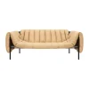 Canapé Puffy 2,5 places 205 cm, Sand leather-black grey