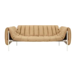 Canapé Puffy 2,5 places 205 cm, Sand leather-cream