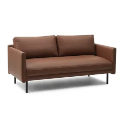 Canapé Rar 2 places, Omaha leather cognac