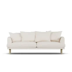 Canapé Sjövik, Caleido Beige 9600-chêne blanchi à l’huile, 3 places