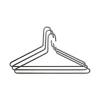 Ceintre Triangel Lot de 3, Chrome