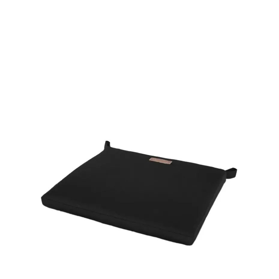 Chaise 1 / Brasserie / Coussin High Tech, Tissu noir