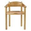 Chaise à accoudoirs Daumiller, Pin doré