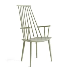 Chaise à accoudoirs J110, Bouleau Sage laqué