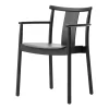 Chaise à accoudoirs Merkur, Black