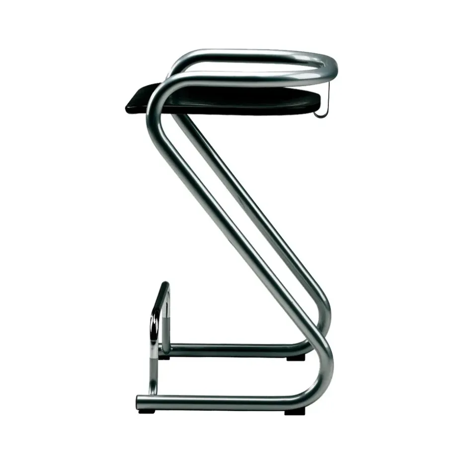 Chaise à accoudoirs X75-2, Noir-chrome