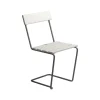 Chaise 1, Chêne laqué blanc-galvanisation à chaud