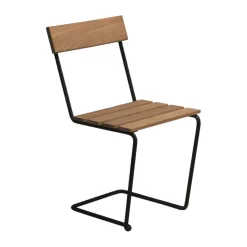Chaise 1, Teck non traité-noir