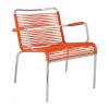 Chaise avec accoudoirs Mya Lounge, Orange