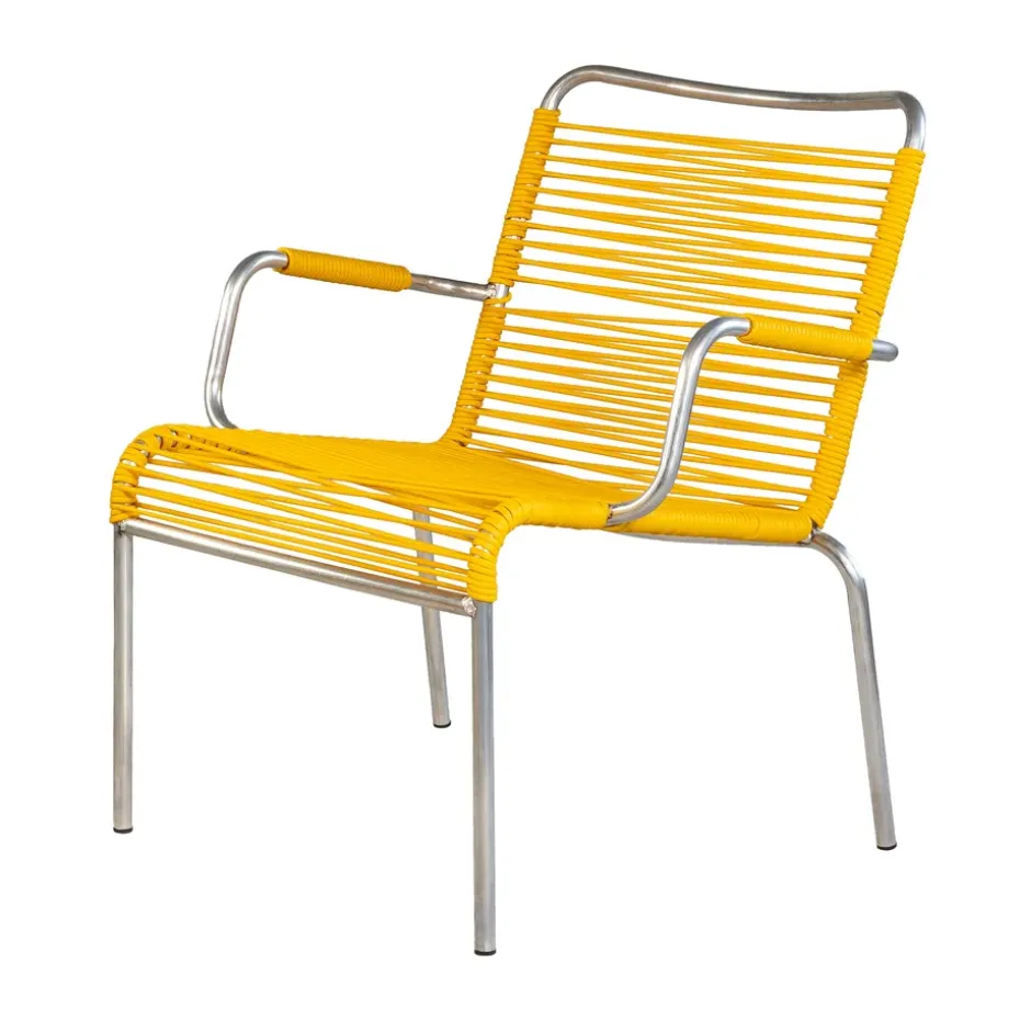 Chaise avec accoudoirs Mya Lounge, Yellow