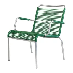 Chaise avec accoudoirs Mya Lounge, Dark green