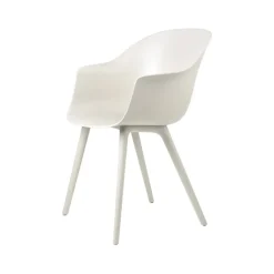 Chaise Bat Dining Outdoor, alabaster white