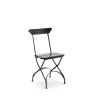 Chaise Classic No.2, Noir, support noir