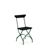 Chaise Classic No.2, Noir, support vert