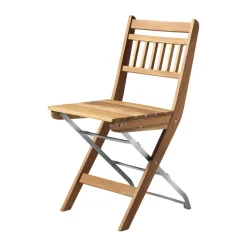 Chaise de balcon M23 Lilleø, Teak-acier inoxydable