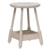 Chaise de bar Albert 50 cm, Chêne huilé blanc