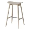 Chaise de bar Icha 65 cm, Chêne huilé blanc
