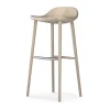 Chaise de bar Miss Holly H78, Chêne laqué mat clair