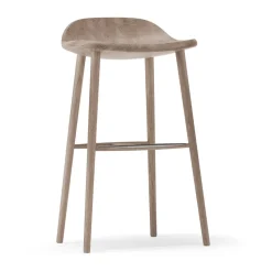 Chaise de bar Miss Holly H78, Chêne huilé blanc