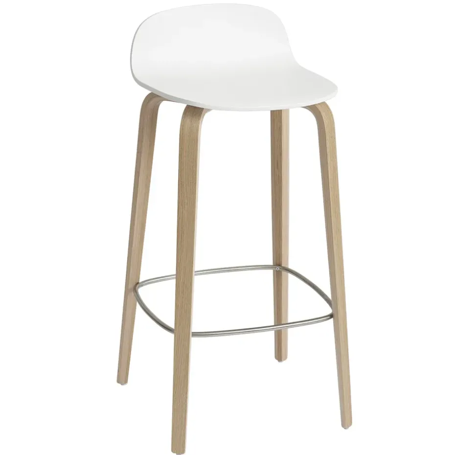 Chaise de bar Visu 75 cm, White-Oak