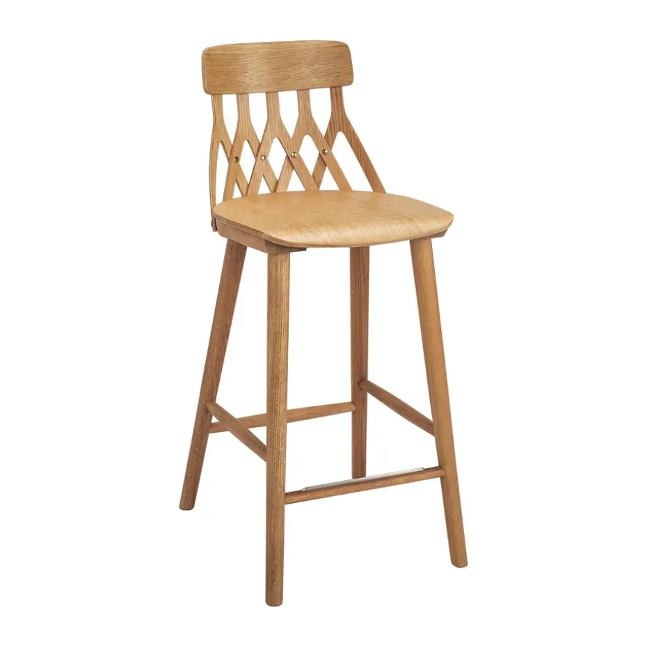 Chaise de bar Y5 74 cm, Chêne huilé