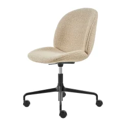 Chaise de bureau rembourée Beetle Meeting Chair, Karakorum dedar 003-supports noirs