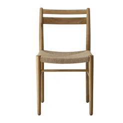 Chaise de salle à manger Fridhem, Papercord-laquered oak