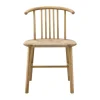 Chaise de salle à manger VIOR avec assise tressée, Chêne laqué-nature