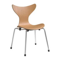 Chaise d'enfant Liljan, Oregon pine-chrome
