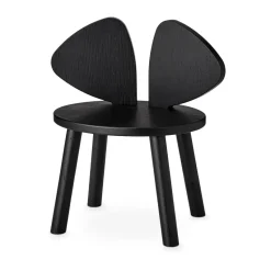 Chaise d'enfant Mouse Chair, Noir