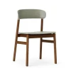 Chaise Herit chêne fumé, Dusty green (vert)