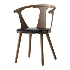 Chaise In Between SK2, Chêne fumé huilé-Noble cuir noir
