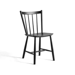 Chaise J41, Black lacquered beech