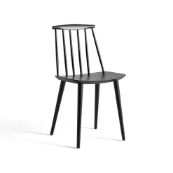 Chaise J77, Black lacquered beech